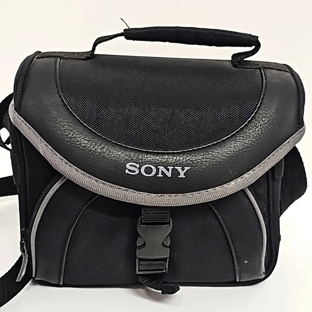 Sony Brand Soft Camera Carrying Case Bag Small Camcorder Outside Pocket 8x6x5